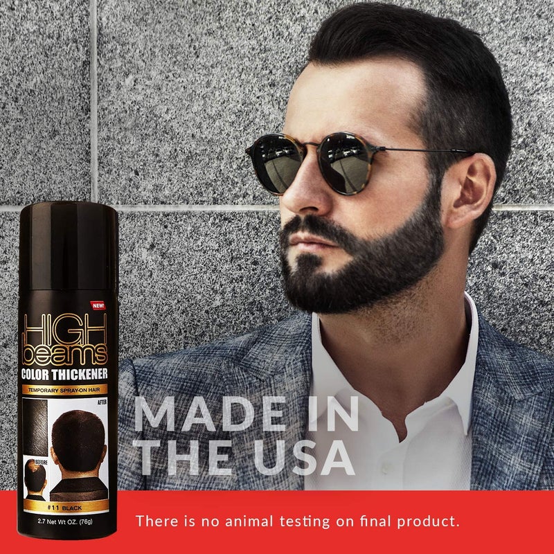 Salon Grafix High Beams Color Thickener Temporary Spray - Black for Unisex - 2.7 oz Hair Color - Image 3